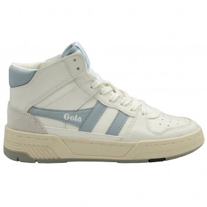 Gola Classics Allcourt High Sneakers Blancos Azules Mexico | ONX-470893