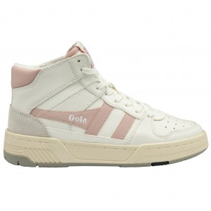 Gola Classics Allcourt High Sneakers Blancos Rosas Mexico | NTX-473691