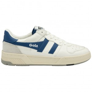 Gola Classics Allcourt Sneakers Blancos Azules Mexico | GZV-563471