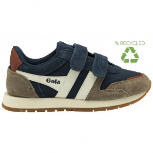 Gola Classics Austin Strap Sneakers Azul Marino Blancos Mexico | DWI-460731