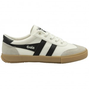 Gola Classics Badminton Plimsoll Sneakers Blancos Negros Mexico | AYK-806275
