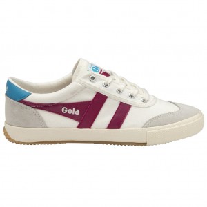 Gola Classics Badminton Sneakers Blancos Fucsia Mexico | AFU-629403