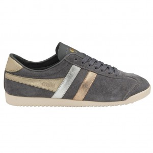Gola Classics Bullet Mirror Trident Sneakers Plateados Dorados Mexico | BAC-520386
