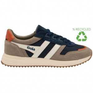 Gola Classics Chicago Sneakers Azul Marino Blancos Mexico | MHV-048623
