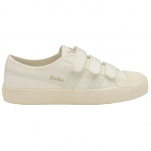 Gola Classics Coaster Strap Sneakers Blancos Blancos Mexico | OPK-103462