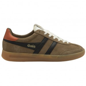 Gola Classics Cyclone Sneakers Negros Naranjas Mexico | HFN-901258