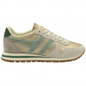 Gola Classics Daytona Blaze Sneakers Dorados Verdes Mexico | NGE-327896