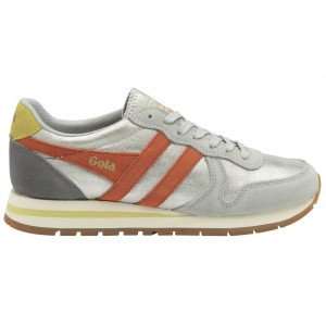 Gola Classics Daytona Blaze Sneakers Plateados Coral Mexico | HWK-146507