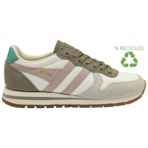 Gola Classics Daytona Chute Sneakers Blancos Rosas Mexico | XZY-540689