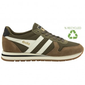 Gola Classics Daytona Chute Sneakers Kaki Blancos Mexico | RUK-342651