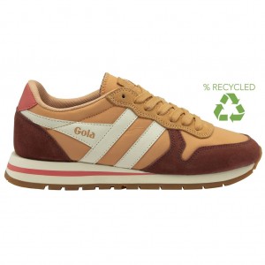 Gola Classics Daytona Chute Sneakers Rojos Blancos Mexico | EYC-319678