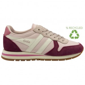 Gola Classics Daytona Chute Sneakers Rosas Blancos Mexico | LHJ-152704