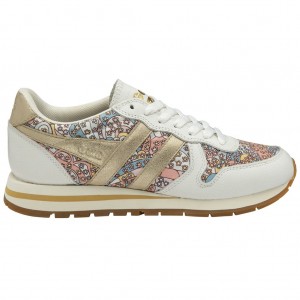 Gola Classics Daytona LBTY CP Sneakers Blancos Dorados Mexico | HYJ-651472