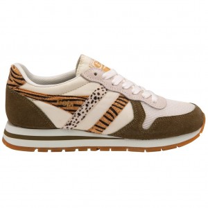 Gola Classics Daytona Safari Sneakers Blancos Kaki Mexico | XBT-523097