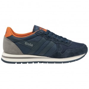 Gola Classics Daytona Sneakers Azul Marino Naranjas Mexico | OVY-217639