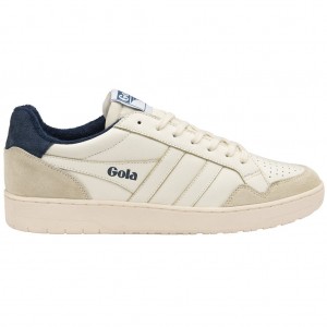 Gola Classics Eagle Sneakers Blancos Azul Marino Mexico | CJS-029381
