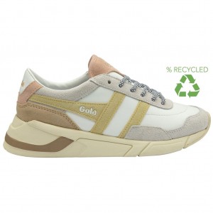 Gola Classics Eclipse Pure Sneakers Blancos Azules Rosas Mexico | EKB-057126