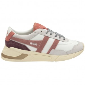 Gola Classics Eclipse Pure Sneakers Blancos Rosas Coral Rosas Mexico | BZH-125386