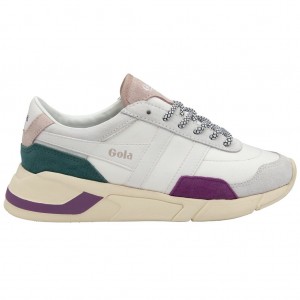 Gola Classics Eclipse Trident Sneakers Blancos Rosas Mexico | LVG-596108