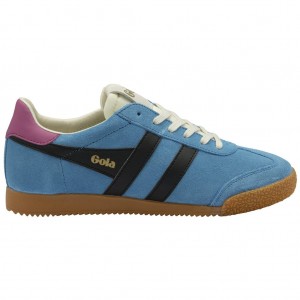 Gola Classics Elan Sneakers Negros Fucsia Mexico | AKS-275690
