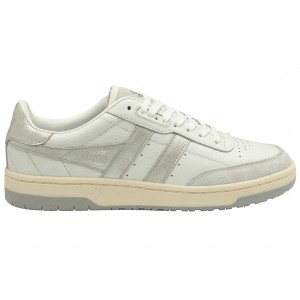 Gola Classics Falcon Mirror Sneakers Blancos Plateados Mexico | VKR-256087