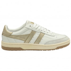 Gola Classics Falcon Mirror Sneakers Blancos Dorados Mexico | KOQ-465089