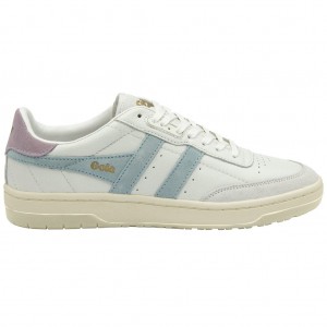 Gola Classics Falcon Sneakers Blancos Azules Mexico | NDT-586194