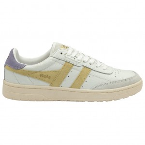 Gola Classics Falcon Sneakers Blancos Azules Lavanda Mexico | EAP-257603