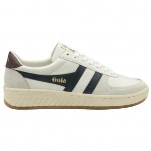 Gola Classics Grandslam Classic Sneakers Blancos Azul Marino Vino Mexico | GSE-230791