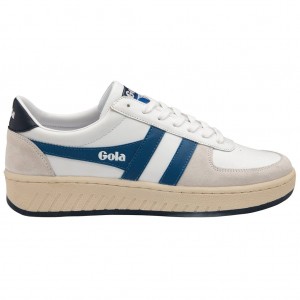 Gola Classics Grandslam Classic Sneakers Blancos Azules Azul Marino Mexico | AIZ-531967
