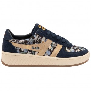Gola Classics Grandslam LBTY BR Sneakers Azul Marino Dorados Mexico | VIF-014265