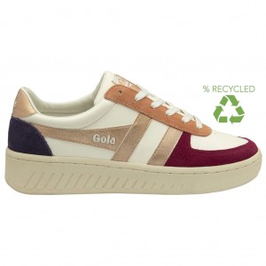 Gola Classics Grandslam Quadrant Sneakers Blancos Rosas Dorados Mexico | RSP-523084