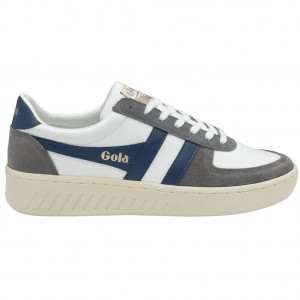 Gola Classics Grandslam Quadrant Sneakers Blancos Azules Mexico | NKX-406273