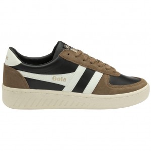Gola Classics Grandslam Quadrant Sneakers Negros Blancos Mexico | CTJ-104956
