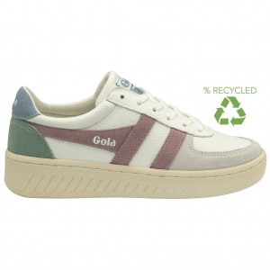 Gola Classics Grandslam Trident Sneakers Blancos Rosas Mexico | OUG-106593