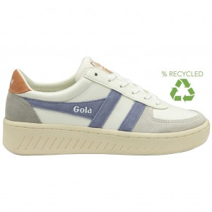 Gola Classics Grandslam Trident Sneakers Blancos Lavanda Mexico | JNH-724189
