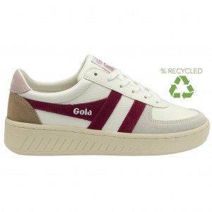 Gola Classics Grandslam Trident Sneakers Blancos Rosas Mexico | GQV-162485