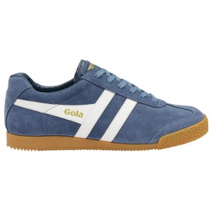 Gola Classics Harrier Suede Sneakers Blancos Mexico | XUR-590487