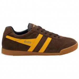 Gola Classics Harrier Suede Sneakers Cafes Azul Marino Mexico | UPS-763598