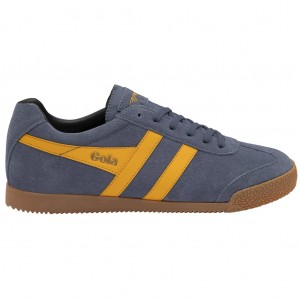 Gola Classics Harrier Suede Sneakers Negros Mexico | PFR-875964