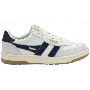 Gola Classics Hawk Sneakers Blancos Azules Mexico | FPX-429105