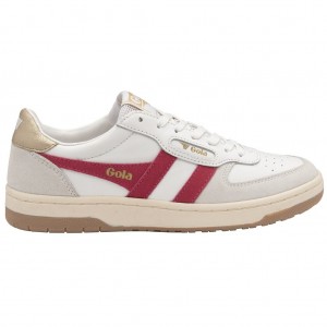 Gola Classics Hawk Sneakers Blancos Dorados Mexico | LJF-312470