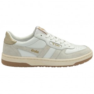 Gola Classics Hawk Sneakers Blancos Dorados Mexico | SHQ-708123