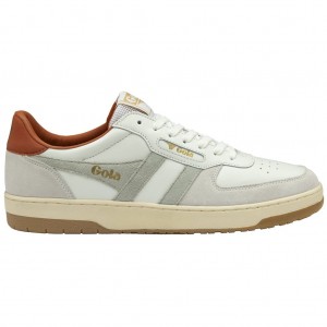 Gola Classics Hawk Sneakers Blancos Naranjas Mexico | PJX-681035