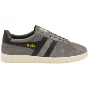 Gola Classics Hurricane Suede Sneakers Negros Blancos Mexico | CAR-876910