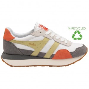 Gola Classics Indiana Sneakers Blancos Azules Mexico | DPT-017539
