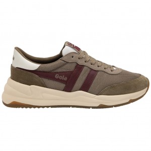 Gola Classics Jupiter Sneakers Kaki Vino Mexico | IER-264951
