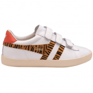Gola Classics Nova Strap Safari Sneakers Blancos Coral Mexico | CYE-425697