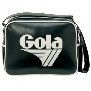 Gola Classics Redford Messenger Bag Negros Blancos Mexico | BIF-756208