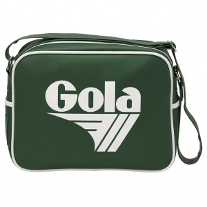 Gola Classics Redford Messenger Bag Verdes Blancos Mexico | PQC-628091